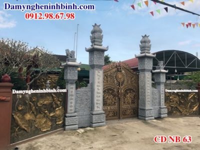 Cột cổng đá nhà thờ họ CDNB 63
