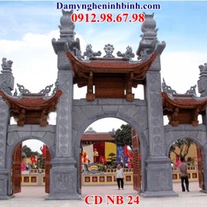 Mẫu cổng đá tam quan 24