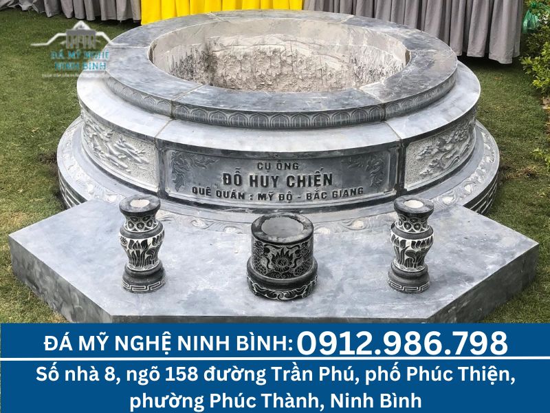 mộ đá xanh rêu mn 06