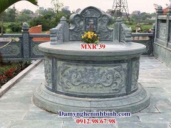 Mộ tròn đá xanh rêu MXR 39